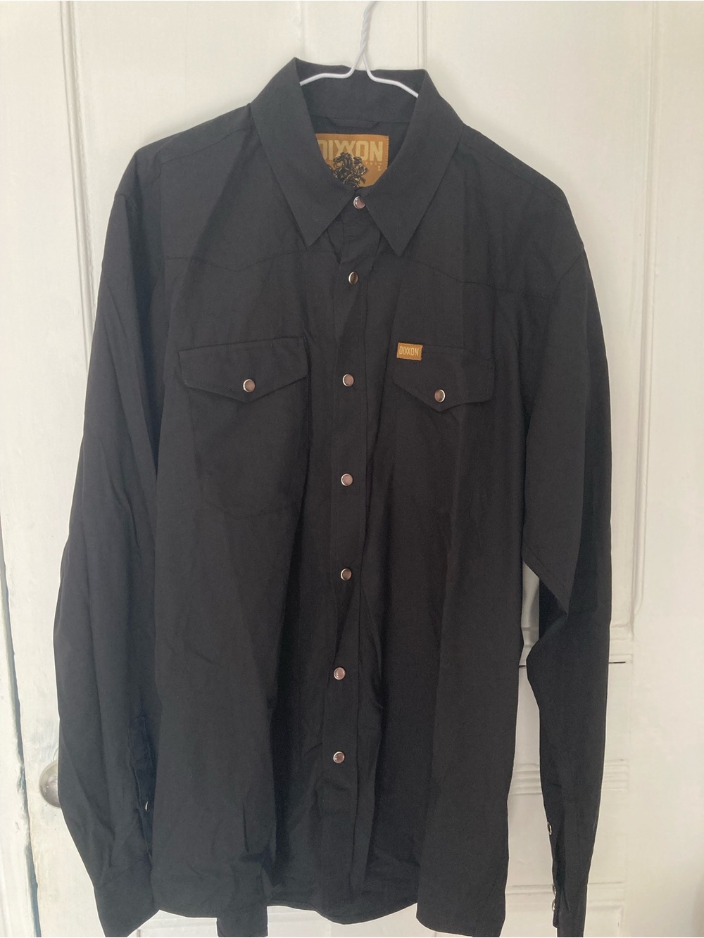 DIXXON ‘The Outlaw’ Black Lightweight Men's Snap-Front Shirt
